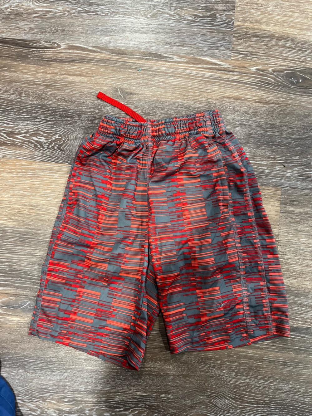 Red and Gray Athletic Shorts